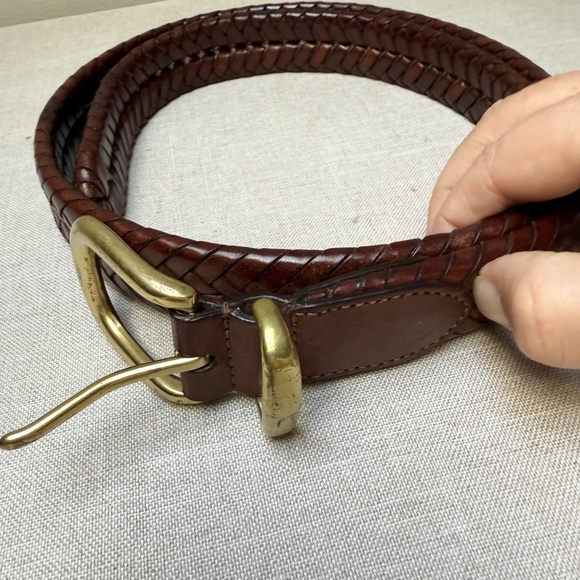 Men’s Braided Leather Coach Belt Size Large 36” - Picture 4 of 8